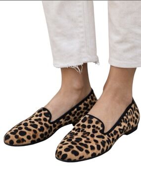 Birdies The Starling Loafer Cheetah Print Calf Hair Women’s 8 Comfort Flats
W